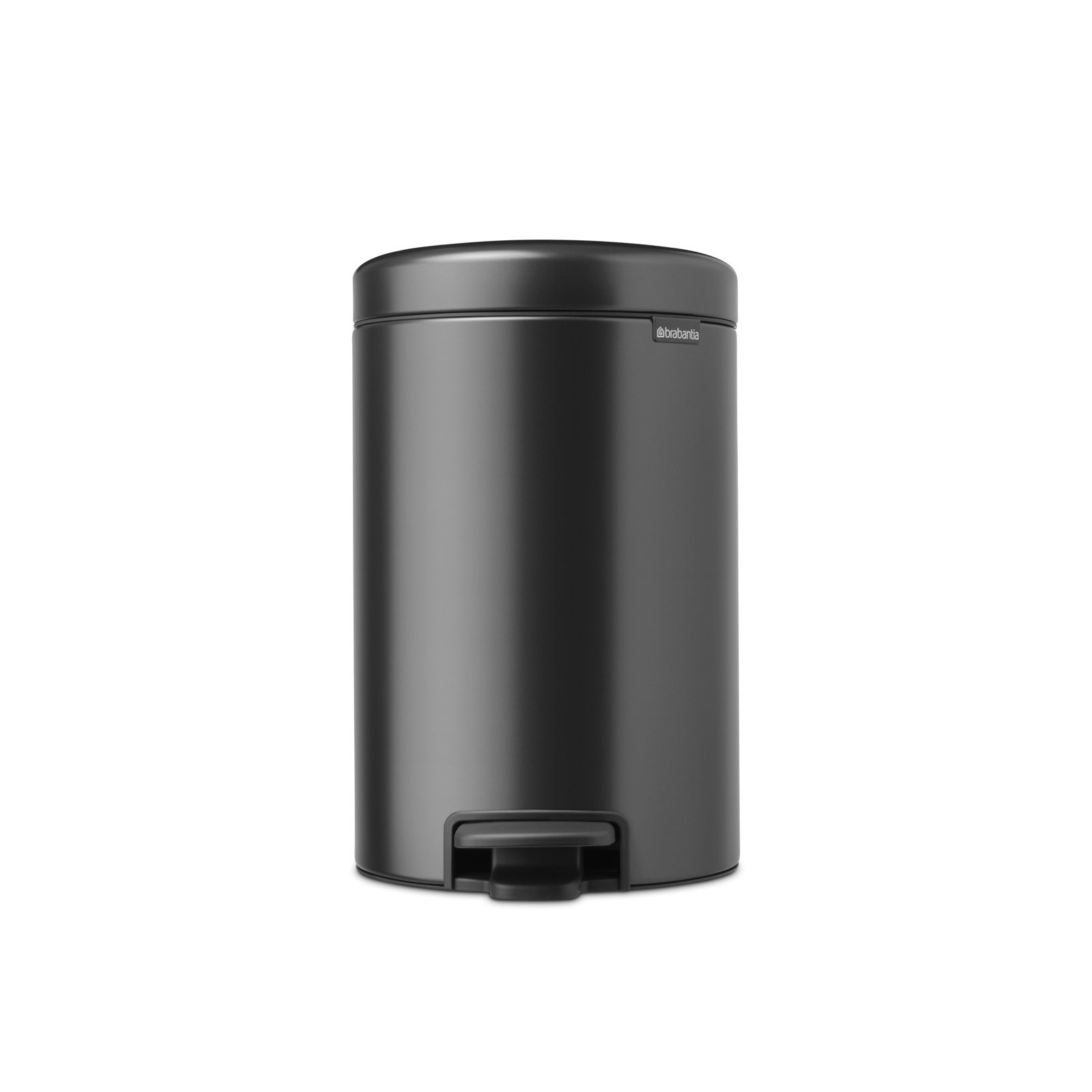 Brabantia Newicon 3.2gal Step-On Can, Confident Gray