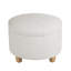 Repose-pieds rond avec rangement en velours 24 po-633714282