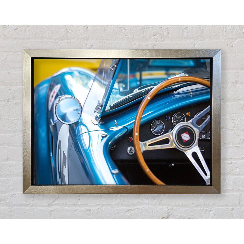Inside Perspective Sports Car - Single Picture Frame Print, 84.1cm H x 118.9cm W