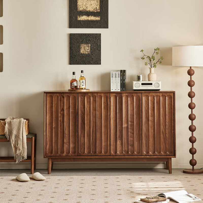 Modern Simple Pine Wood Sideboard