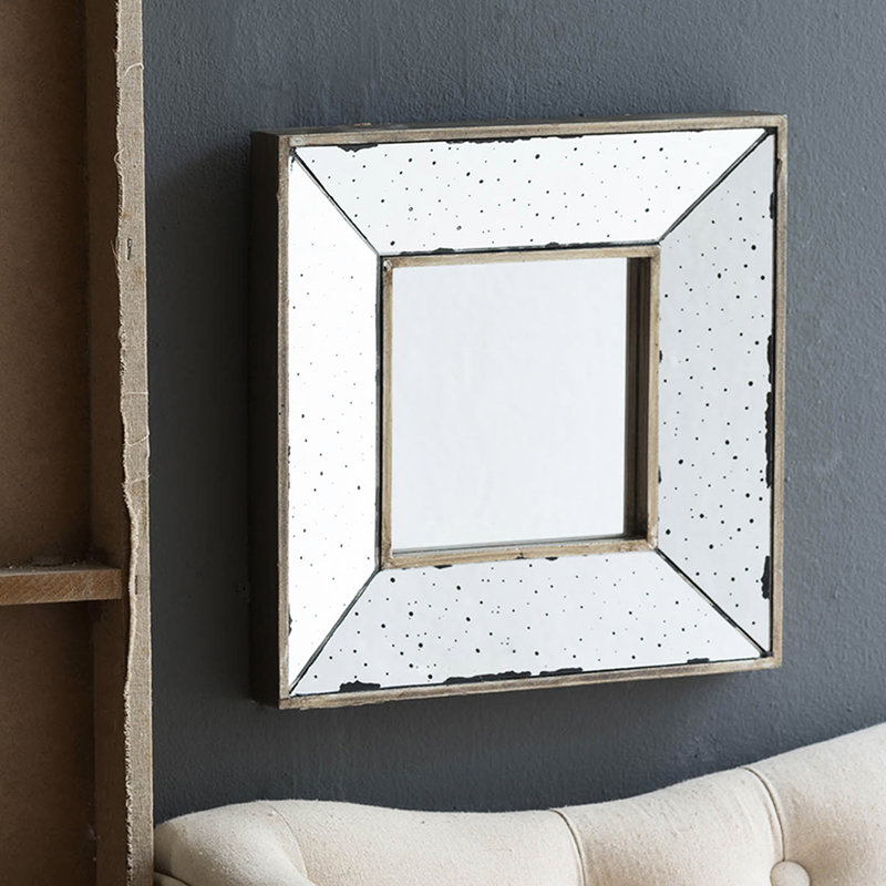 12" X Silver Bedroom Wall Decorative Accent Mirror - Fits Living Room, Entryway, Office, Hallway Clear Reflection, Timeless Style Goes Well With Enhances Ambiance, Elegant Touch