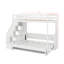 Lit escamotable double sur double avec lève-personne hydraulique et conception de bureau-820133922
