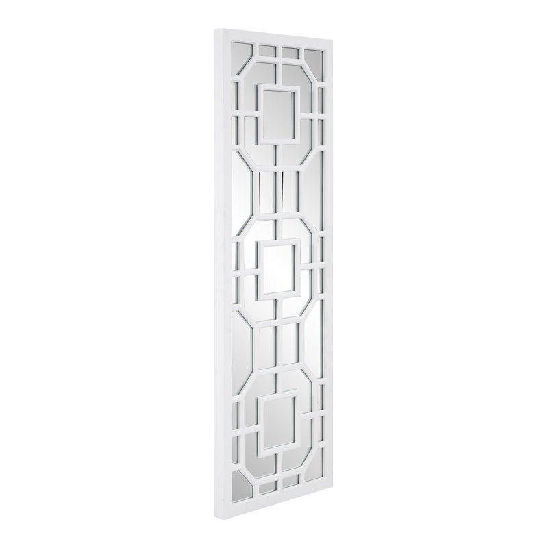 Miroir mural Lynnessa, Blanc mat