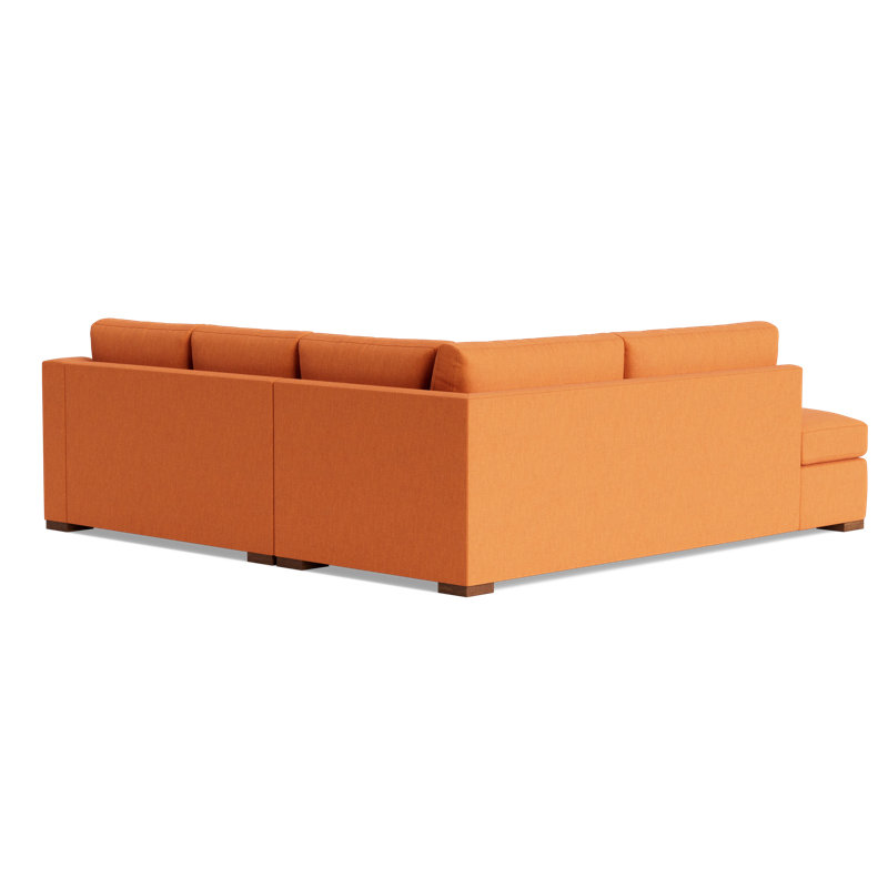 Lucca Sectional, Left Hand Facing, Performance Weave - Carrot
