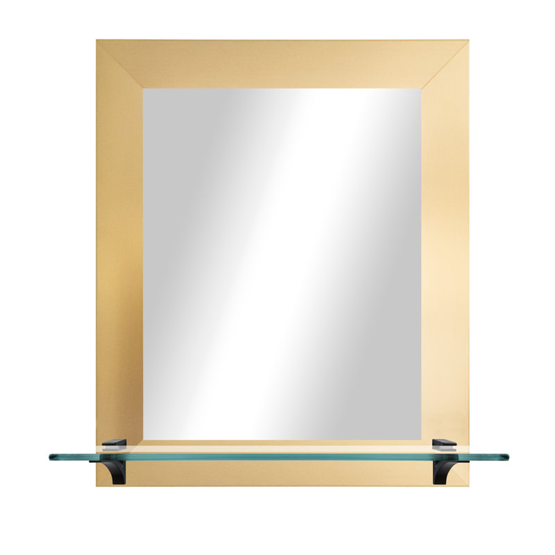 Flat Wall Mirror, French Gold