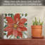 Plaque en bois massif autoportante The Poinsettia Holiday Aisle®