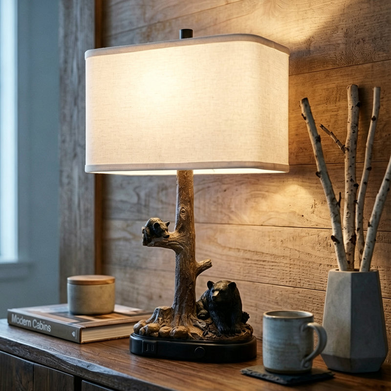 Resin Table Lamp