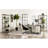 Loomis Whitewashed Grey 4-Shelf Bookshelf