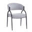 Chaises de salle à manger rembourrées avec pieds en métal seulement, sans les tables