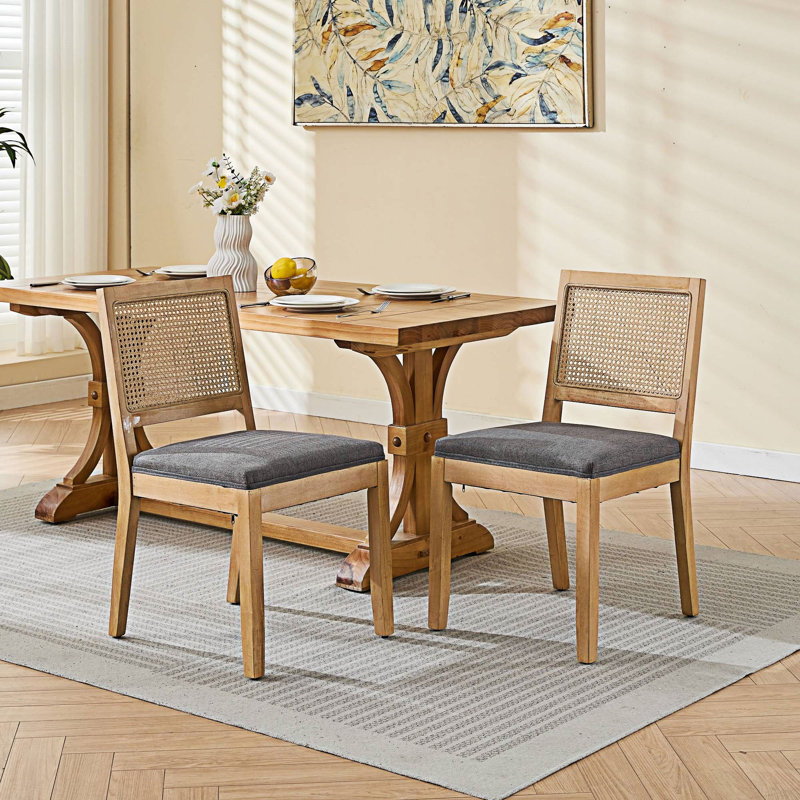 Ensemble de 2 chaises d'appoint Farmhouse Rattan