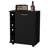 Modern Black Bar Cart With 6 Rack And Versatile Space Stylish Convenient Storage-1508257207
