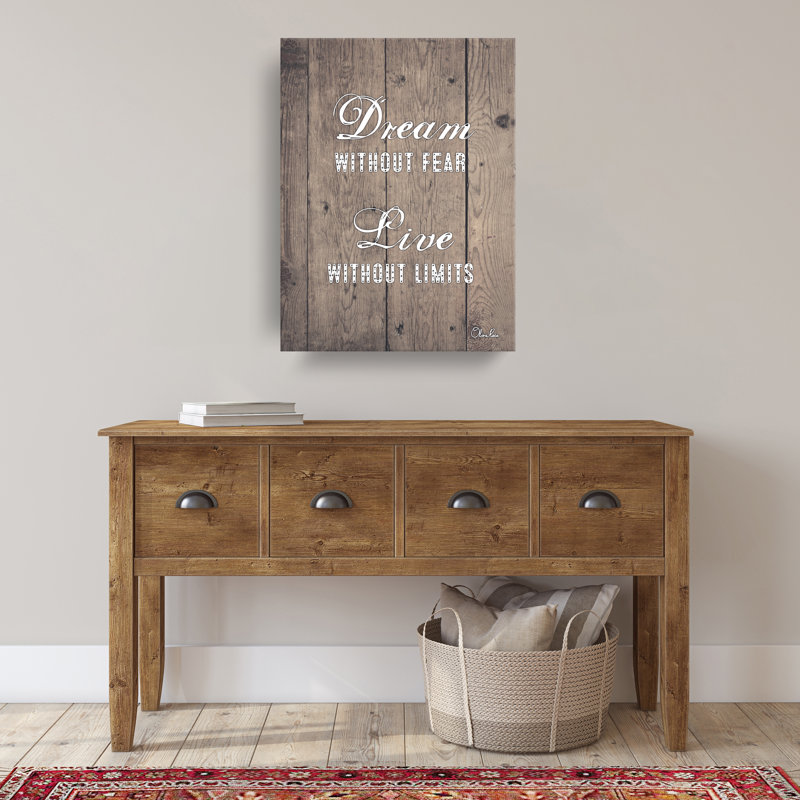 Reproduction d’art textuel sans limites par Olivia rose-toile tendue, H 16 po x l 12 po x P 1,5 po