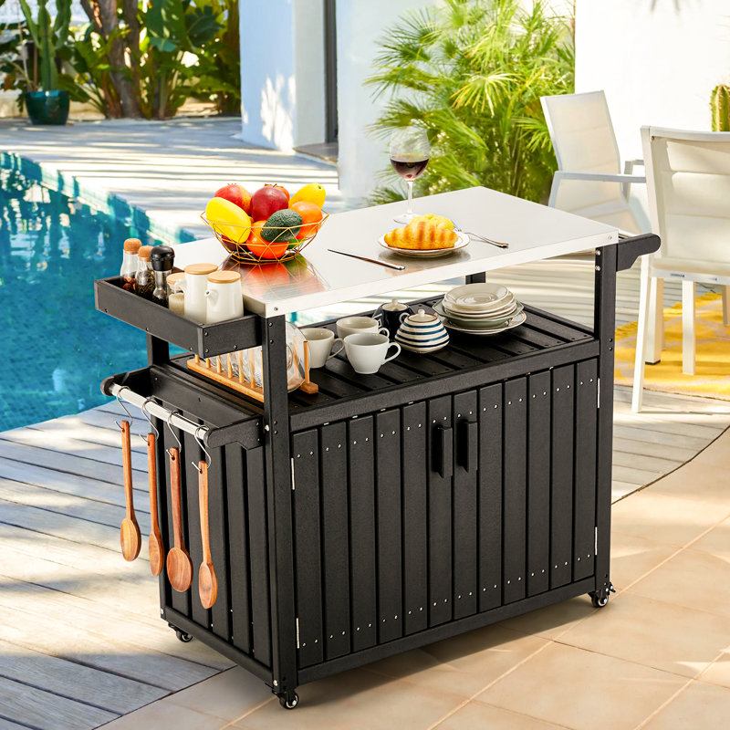 Ruhland Metal Kitchen Island