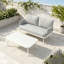 Causeuse et table en acier-737590926