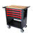 4 Drawer Metal Tool Cart With Adjustable Shelf And Wheels - Gargantuan Workshop Organization Solution Enormous Garage Option