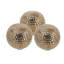 D3.9X3.5 "Orbes décoratifs avec finition bronze texturé, ensemble de 3