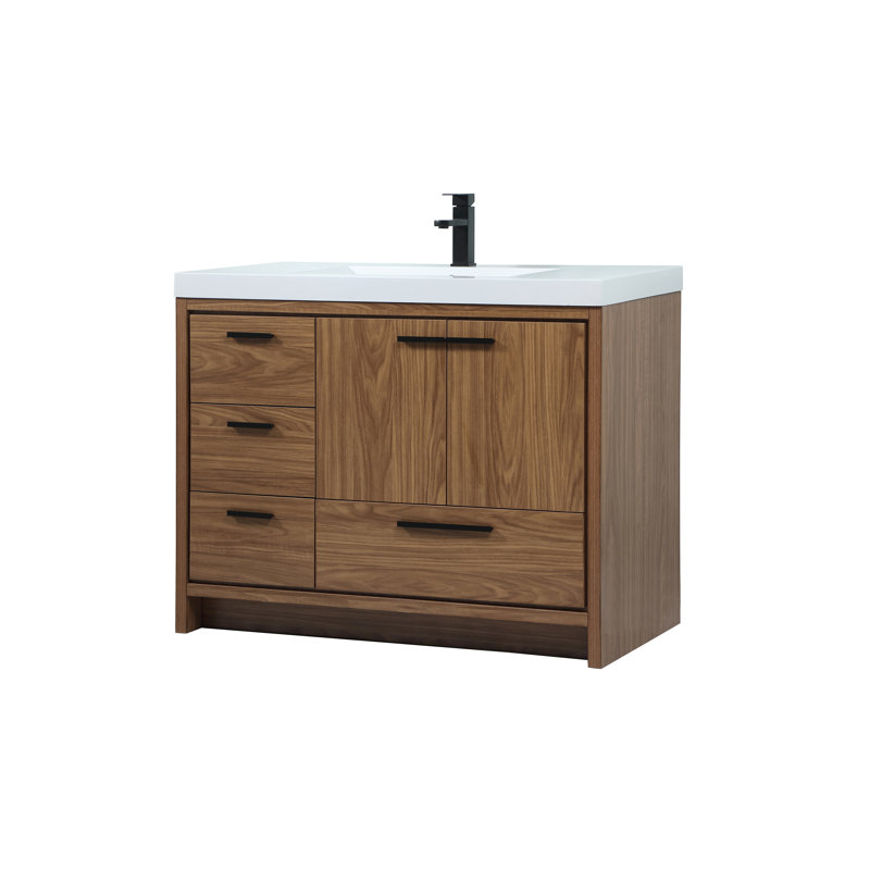 Ensemble de meuble-lavabo simple 42 po Southmead, Noyer brun