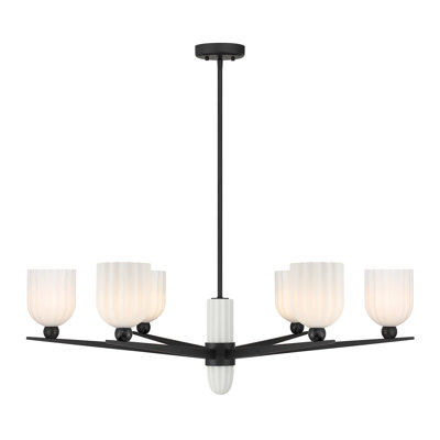 1-Light Pendant in Matte Black