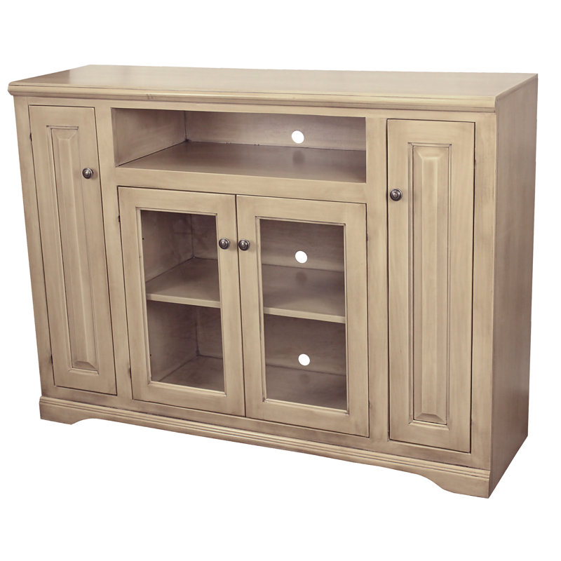 Marienthal Unfinished TV Stand for TVs up to 50", Chocolate Mousse