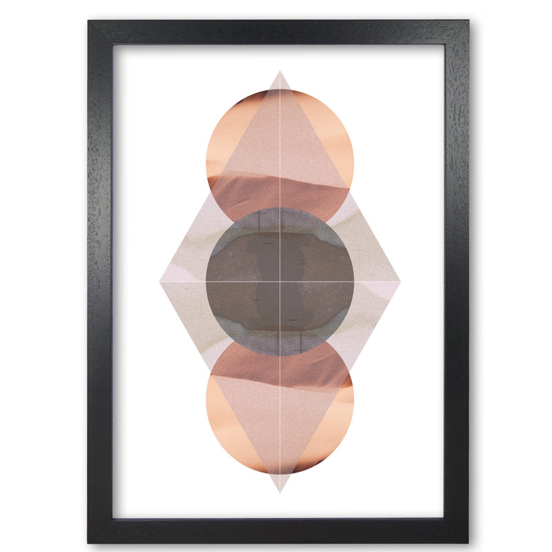Abstract Sandstorm 3 - Print, Black Grain Frame, 30 cm H x 21 cm W x 5 cm D
