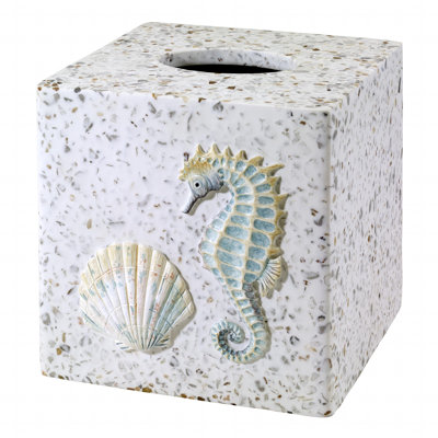 Coastal Terrazzo Bath Tissue Box Cover