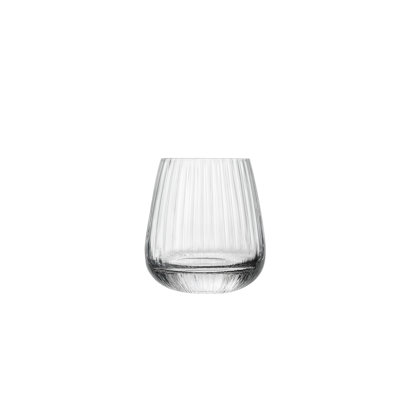 Mixology Ribbed Cocktail Club DOF Drinking Glasses (Set of 6)