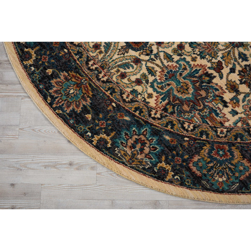 Madrid Oriental Indoor Rug, Round 5'