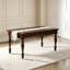 Table de salle à manger rectangulaire rétro en bois massif multifonctionnel et bureau-488173263