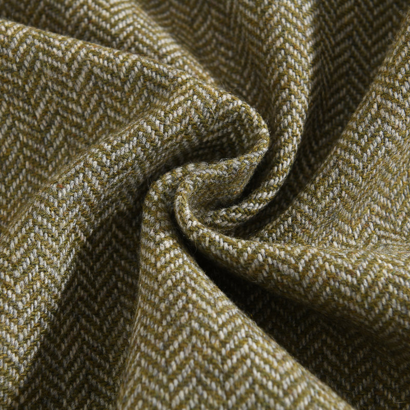 Housses de coussin réversibles en laine à chevrons en laine, H 20 po x l 20 po, Vert