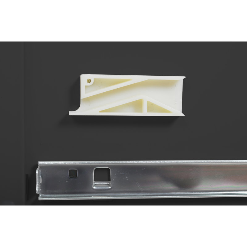 Classeur en métal 2 pièces avec serrure, noir, pour un rangement efficace, s'adapte à différentes tailles d'armoire haute sécurité, bureau noir, formats multiples