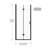 32" - 33.2" Adjustable Width Pivot Swing Panel Shower Door, 6mm Tempered Glass, Black Finish, Reversible Installation, 180° Rotating Pivot, Bi Folding Hinges, Magnetic Seal Strips For Dry Wet-119139710