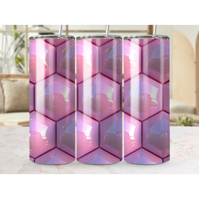 Choose Handmade Tumblers 591ml Vacuum Insulated Stainless Steel (18/8) Travel Tumbler with Straw