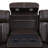 Velora Intelligent Power Reclining Sofa With LED Lights, USB Charging, Cup Holders,Dark Brown Semi-PU Leather