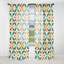 Earthy Symmetry - Rideau rétro - Velours obscurcissant - 1 panneau-107576381