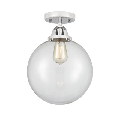 Alphonsa Glass LED Semi Flush Mount
