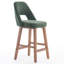 Upholstered Padded Counter Stools Armless Barstools With Wooden Legs For Kitchen Island Bar Counter-660955698
