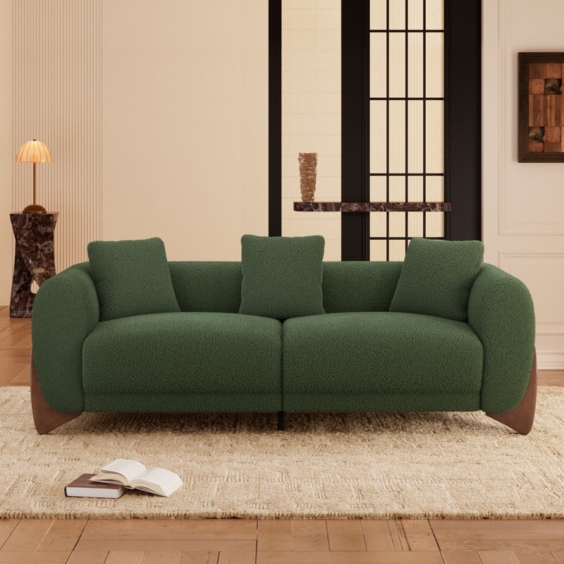 Ensemble de salon 3 pièces Modern Boucle, Vert