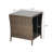Gitel Square Metal Outdoor Side Table , 18'' in. W 18'' in. D-452544060