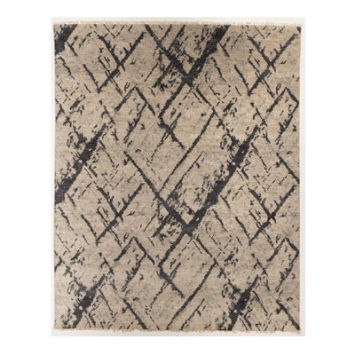 Hand Knotted Abstract Rug