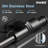 MASO Touchless Kitchen Faucet with Pull-Down Sprayer, Fahrenheit Temperature Display, 3 Spray Modes, 360° Swivel, Commercial Modern Faucet for RV, Farmhouse, Camper, Laundry & Bar,Matte Black-125898333
