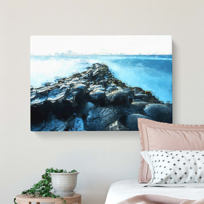 Giants Causeway in Bushmills - Wrapped Canvas