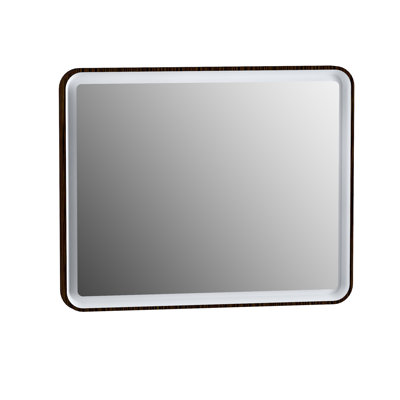 Mocca Glass Flat Wall Mirror