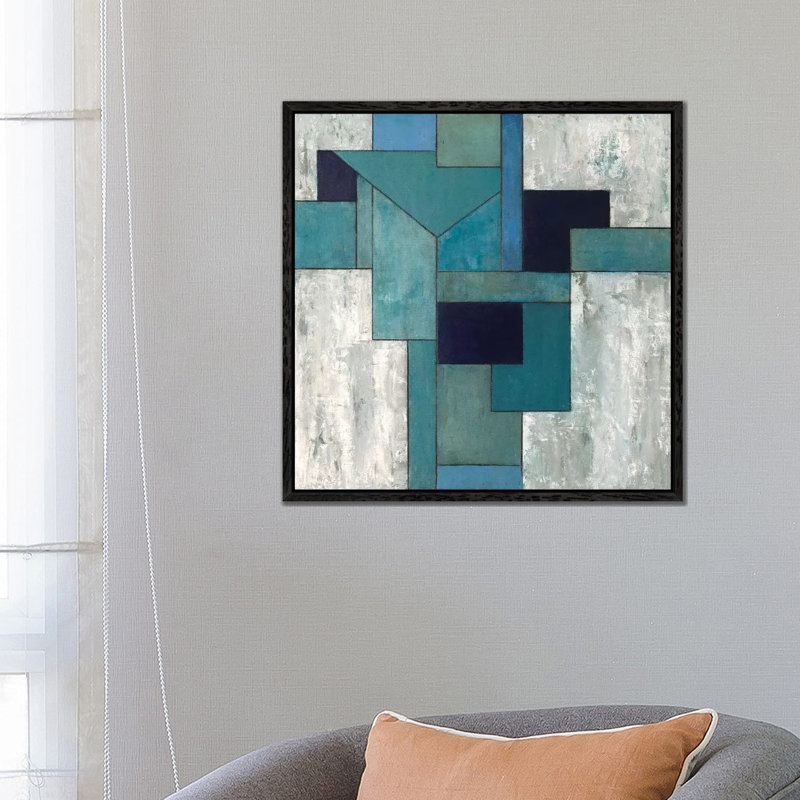Still Standing by Stephen Cimini - Painting on Canvas, 66.04 cm H x 66.04 cm W, Black Framed