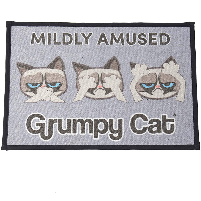 Housse de grumpy à imprimé doux en coton tissé à la chat