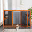 Volière pour chat détachable avec toit imperméable et 3 planches rebondissantes - Plateforme dynamique orange