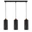 Luminaire suspendu pour îlot de cuisine 3 lumières à hauteur réglable