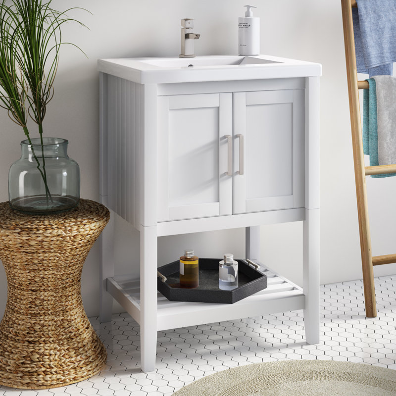 Ensemble de meuble-lavabo simple 24 po Groth, Blanc