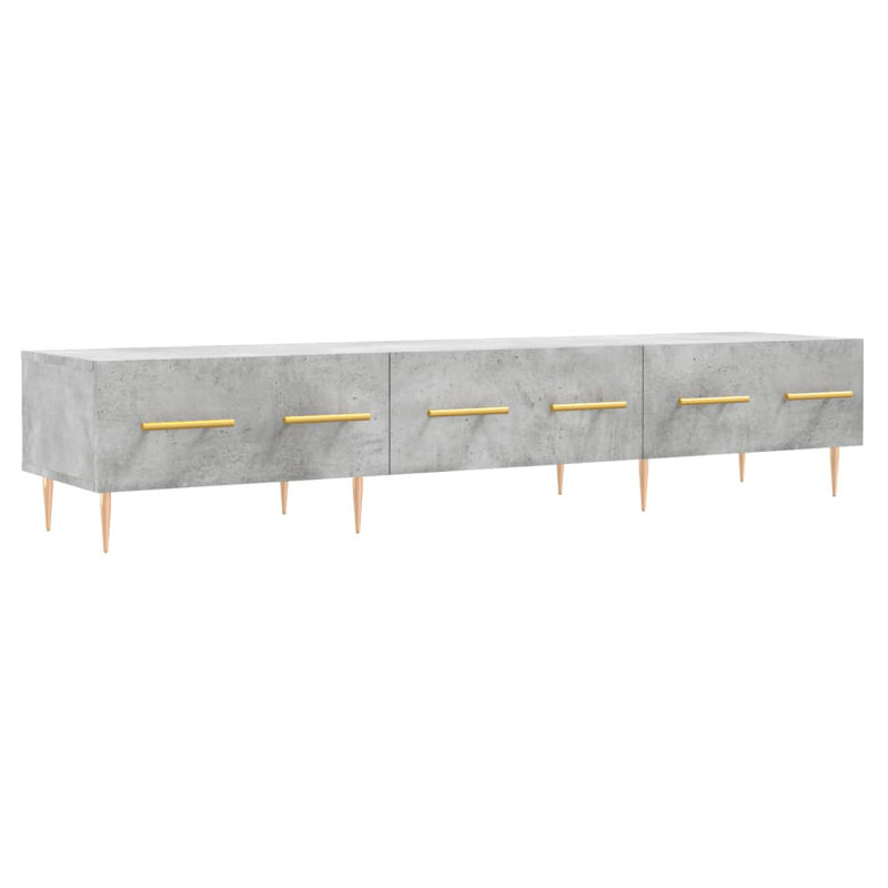Meshia TV Stand for TVs up to 65", Concrete Grey