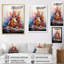 Laspisa Dry Watercolor Fire Guitare I - musique, art mural-1143121164-1143121155