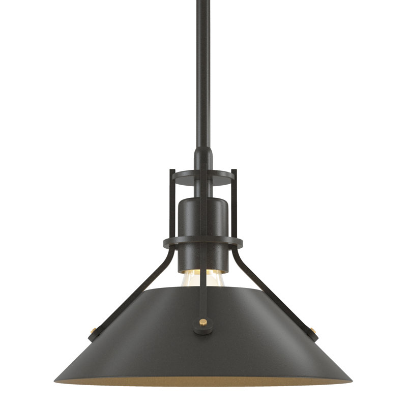 Henry 1 - Light Single Cone Pendant, Dark Smoke, Dark Smoke